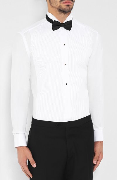 Хлопковая сорочка под смокинг с воротником бабочка BRIONI, арт. RCSU0P/P604R, фото 4