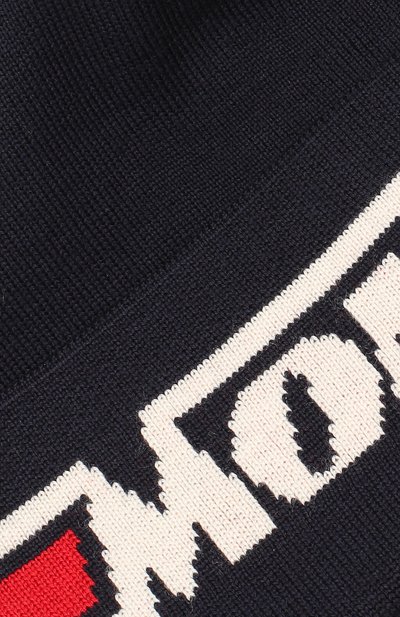 Шерстяная шапка MONCLER темно-синего цвета по цене 14700 руб., арт. F1-091-9Z702-00-A9332, фото 3 Шерстяная шапка MONCLER, арт. F1-091-9Z702-00-A9332, фото 3