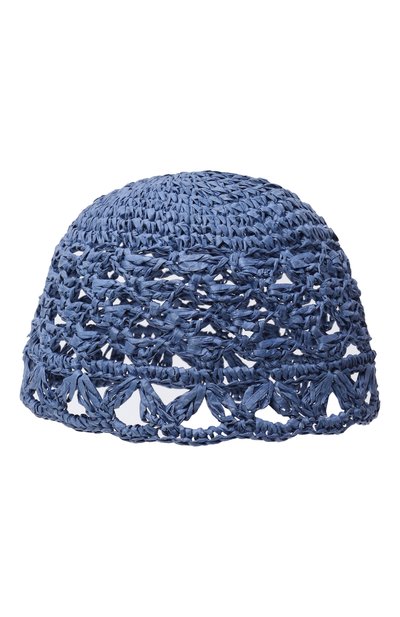 Шляпа EMPORIO ARMANI голубого цвета по цене 21600 руб., арт. EW004552/AF25353, фото 2 Шляпа EMPORIO ARMANI, арт. EW004552/AF25353, фото 2