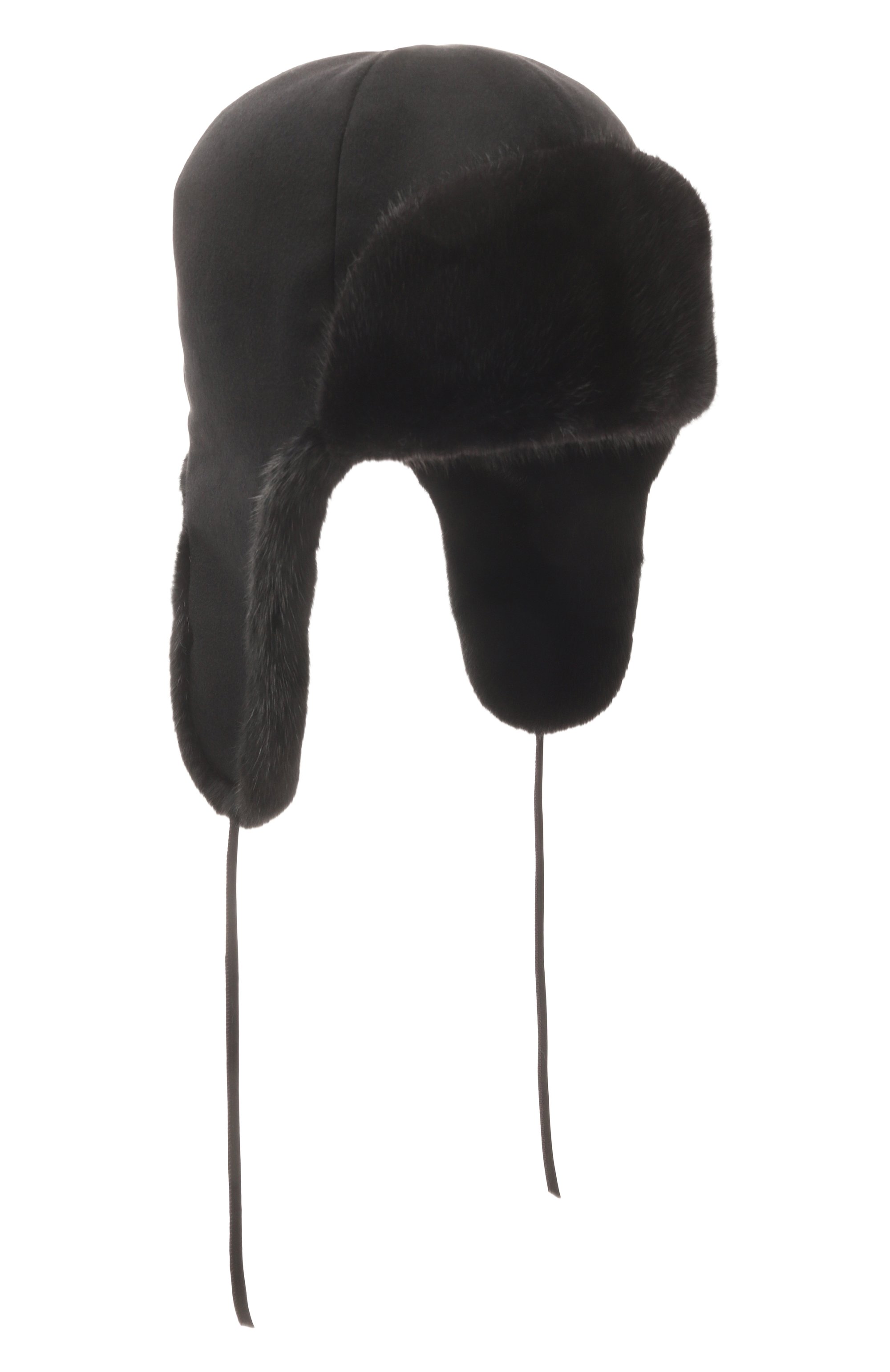 Кашемировая шапка-ушанка бруклин с мехом норки FURLAND, арт. 0130910010048600044, фото 1