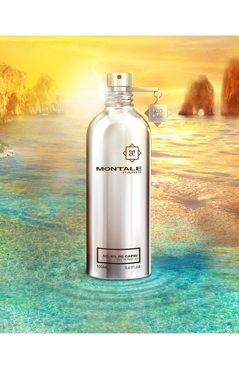 Парфюмерная вода soleil de capri (100ml) MONTALE бесцветного цвета, арт. 3760260453332 | Фото 2 (Статус проверки: Проверена категория; Unisex: Unisex; Тип продукта - парфюмерия: Парфюмерная вода; Региональные ограничения белый список (Axapta Mercury): Не проставлено; Нос: Не проставлено; Автоматизация Diginetica: Не назначено; Тип аромата: Фруктовый, Цветочный; Обьем косметики: 100ml; Ограничения доставки: flammable)