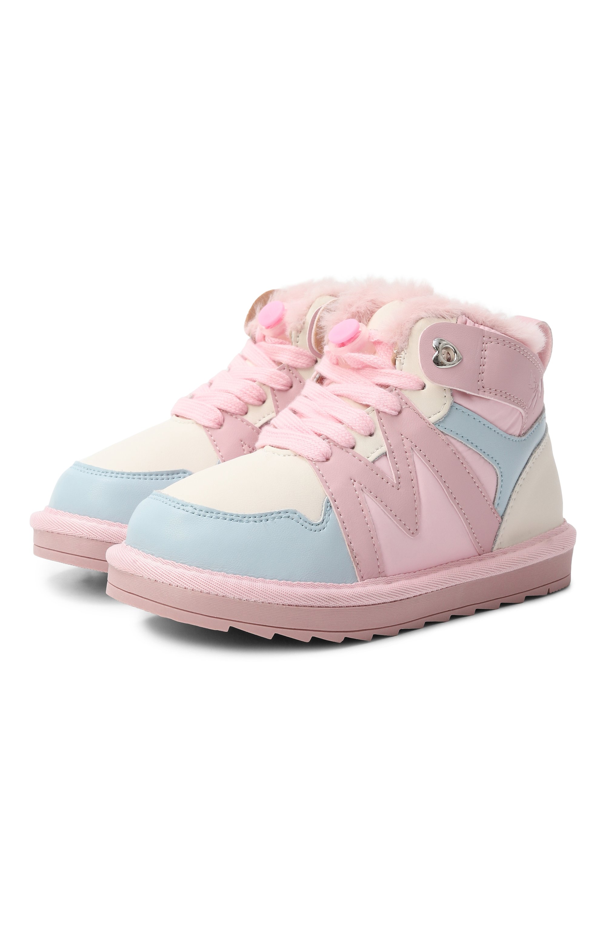 Кожаные кеды MONNALISA, арт. 8CF003, фото 1