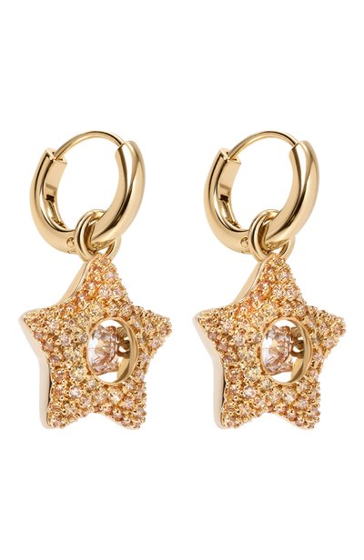 Серьги SWAROVSKI золотого цвета по цене 24500 руб., арт. 5755274, фото 3 Серьги SWAROVSKI, арт. 5755274, фото 3