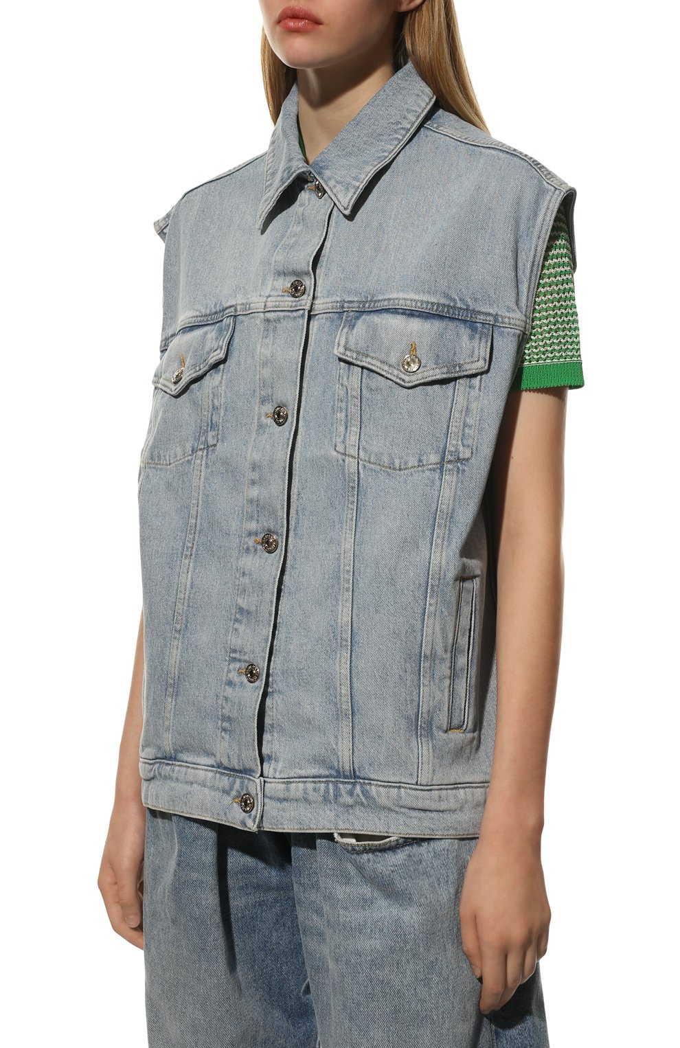 Джинсовая жилетка 7 FOR ALL MANKIND, арт. JSSJC100AI, фото 3