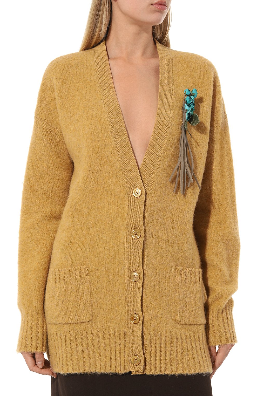 Шерстяной кардиган GUCCI, арт. 635162 XKBMV, фото 3