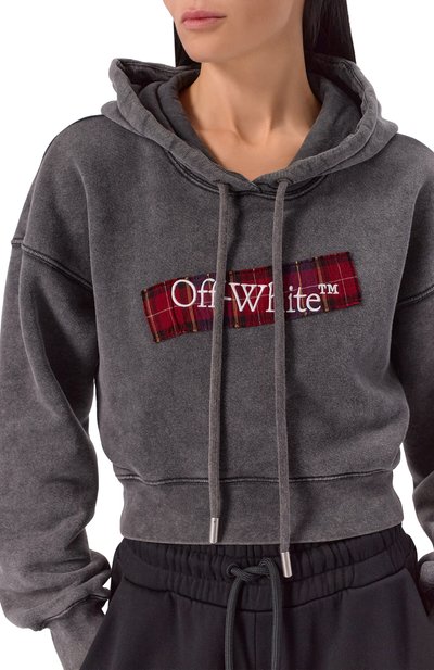 Хлопковое худи OFF-WHITE, арт. 0WBB056F25FLE003, фото 5