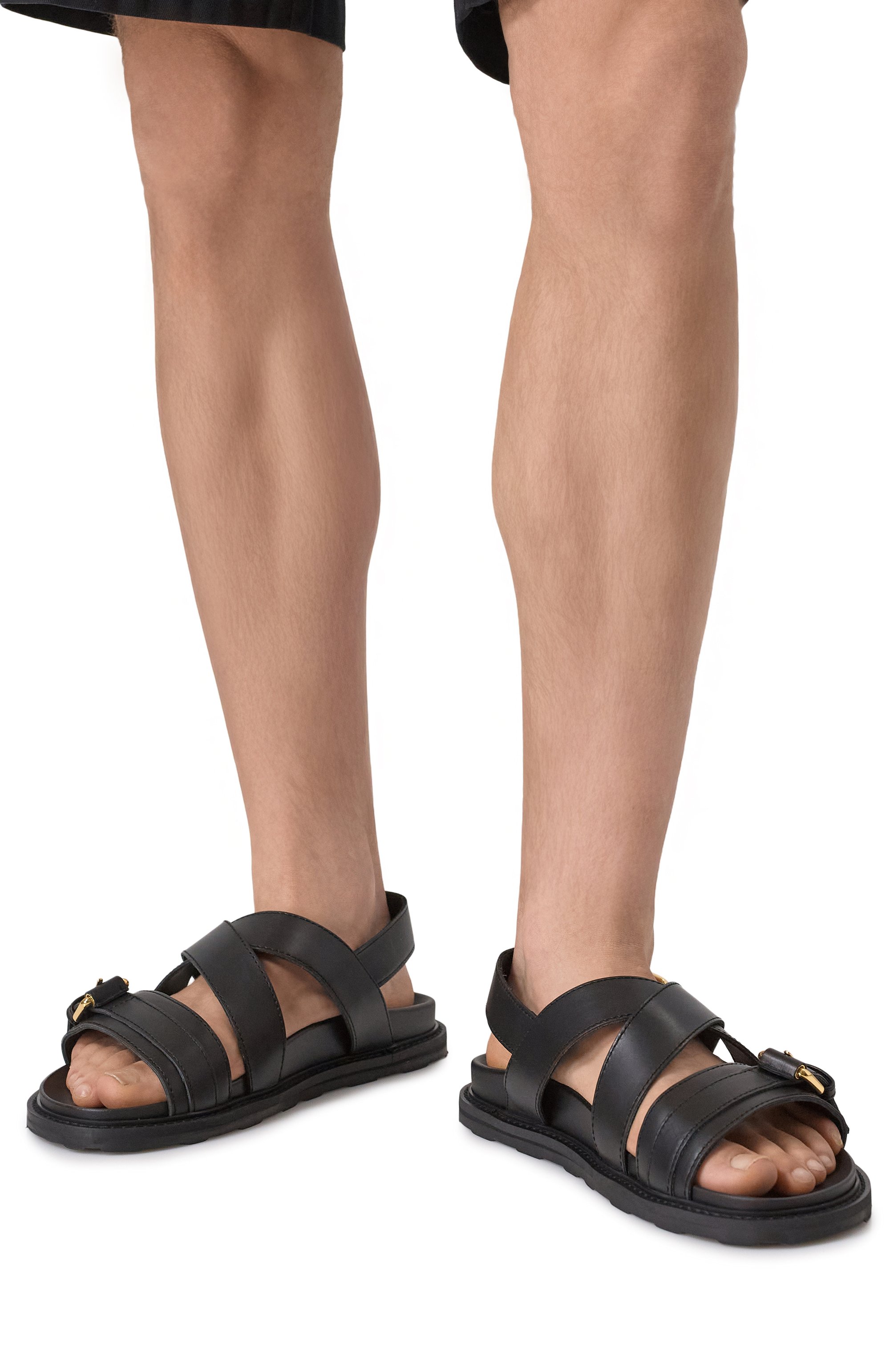 Кожаные сандалии MOSCHINO, арт. 16263/GA0, фото 3