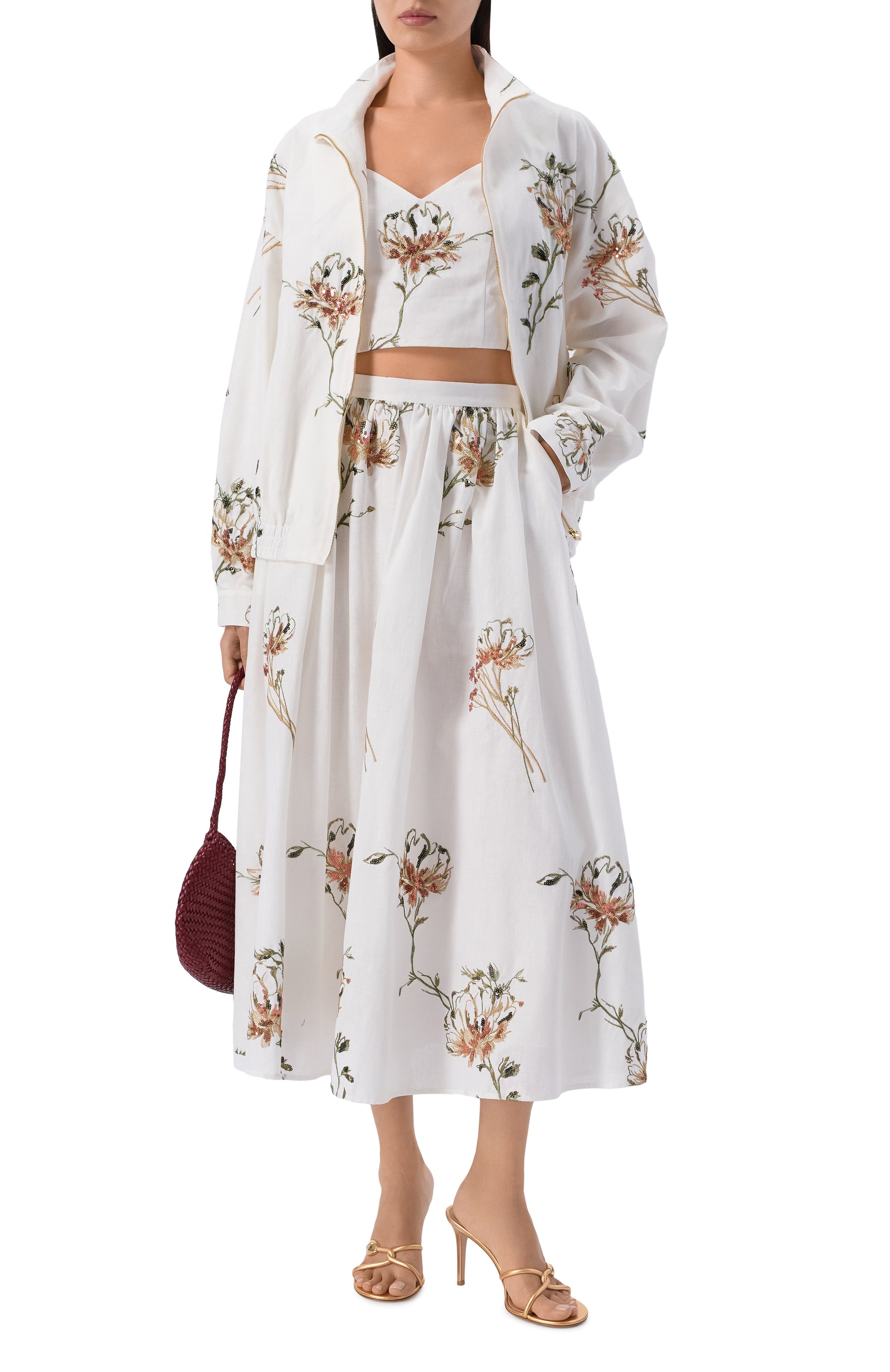 Юбка из хлопка и льна OLOLOL, арт. OLSK039/3406.BQ102, фото 2