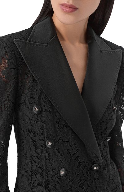 Жакет из хлопка и вискозы DOLCE & GABBANA, арт. F29TRT/HLMTB, фото 5