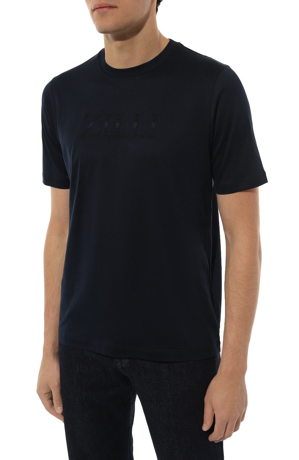 Хлопковая футболка ZILLI, арт. TSR001M0110VZSD00, фото 3