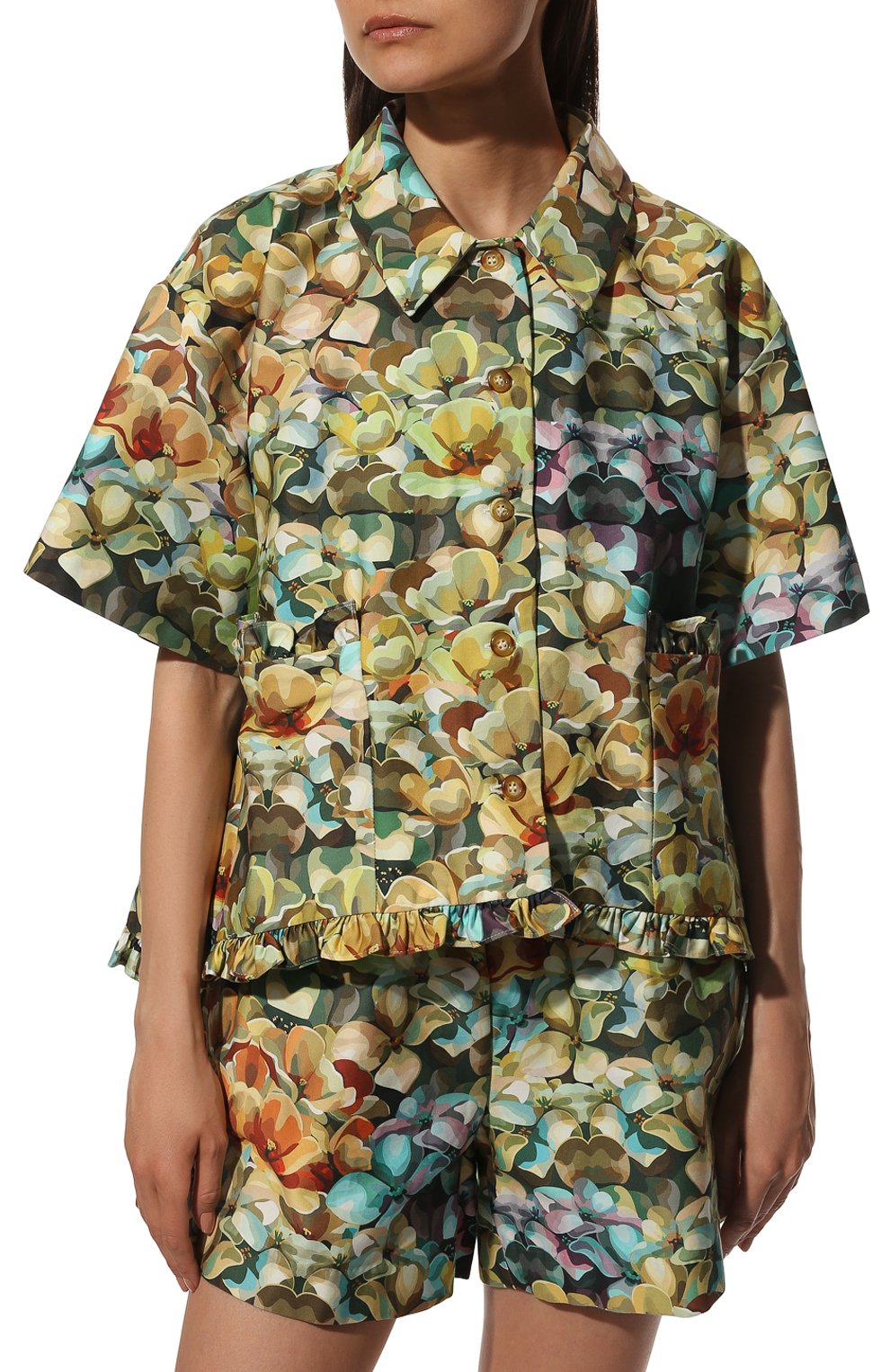 Хлопковая рубашка KIKA VARGAS, арт. MAGDA T0P/C0TT0N PRINT, фото 3