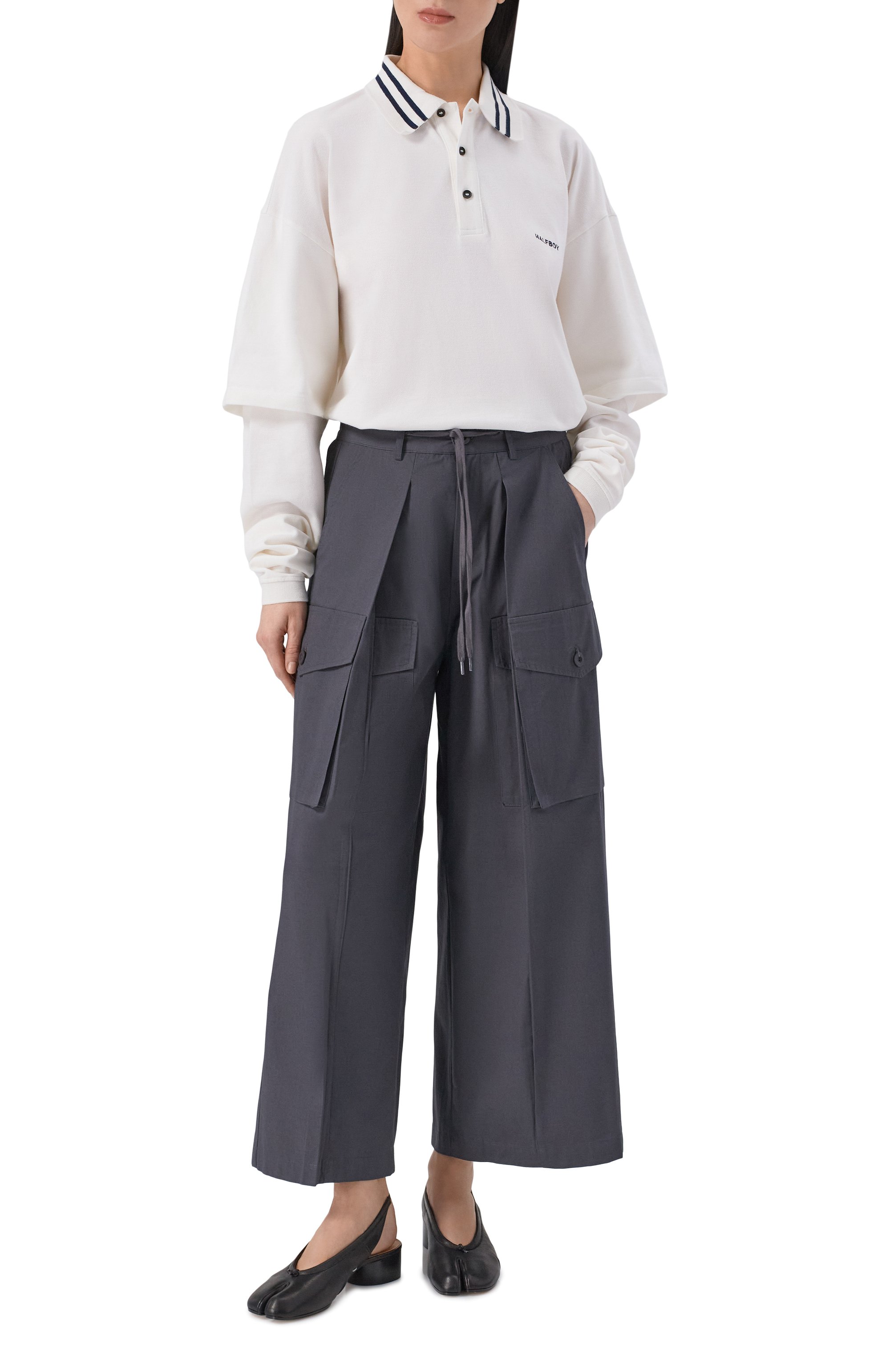 Хлопковые брюки-карго HALFBOY, арт. HS261WP009 RA017/CARG0 PANTS, фото 2