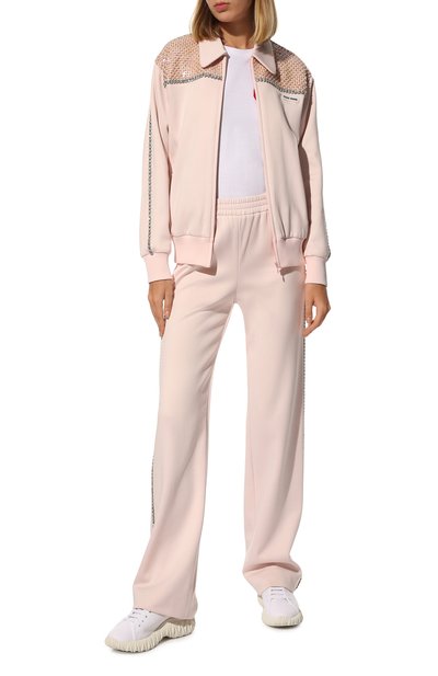 Брюки MIU MIU светло-розового цвета по цене 190000 руб., арт. MJP263-1ZSC-F0482, фото 2 Брюки MIU MIU, арт. MJP263-1ZSC-F0482, фото 2