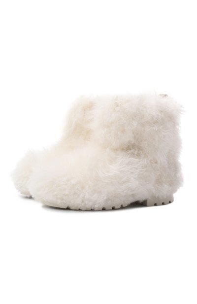 Женские меховые полусапоги из козы SANTONI, арт. WTDG71964PNRA0UB