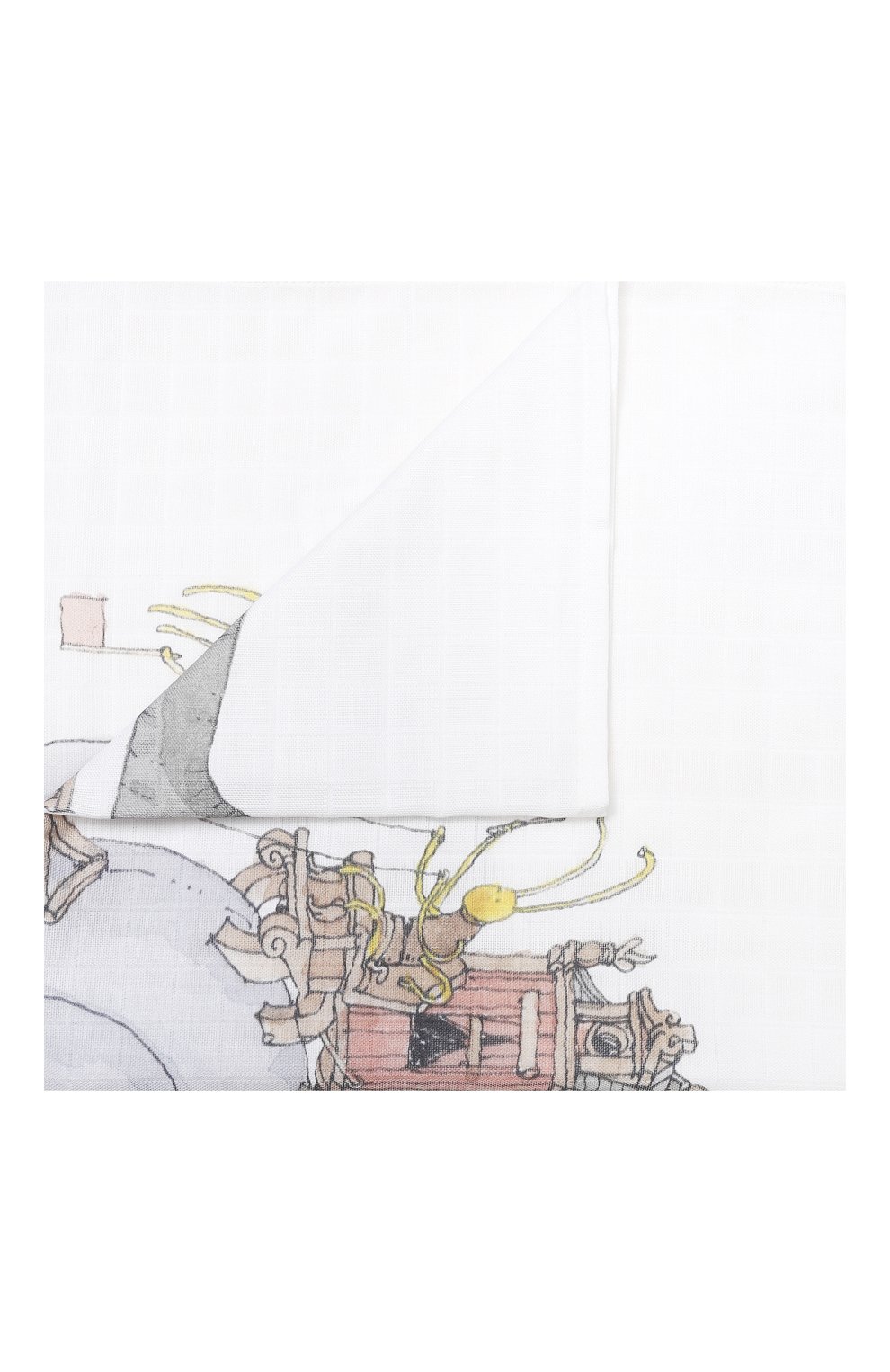 Хлопковая пеленка ATELIER CHOUX, арт. MINI CARRE SNAIL RIDING, фото 1