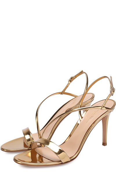 Босоножки manhattan из металлизированной кожи на шпильке GIANVITO ROSSI, арт. G30192.85RIC.METMEK0, фото 1