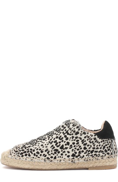 Эспадрильи с меховой отделкой на шнуровке MAISON MANGOSTAN, арт. GUARANA/CALF HAIR, фото 2