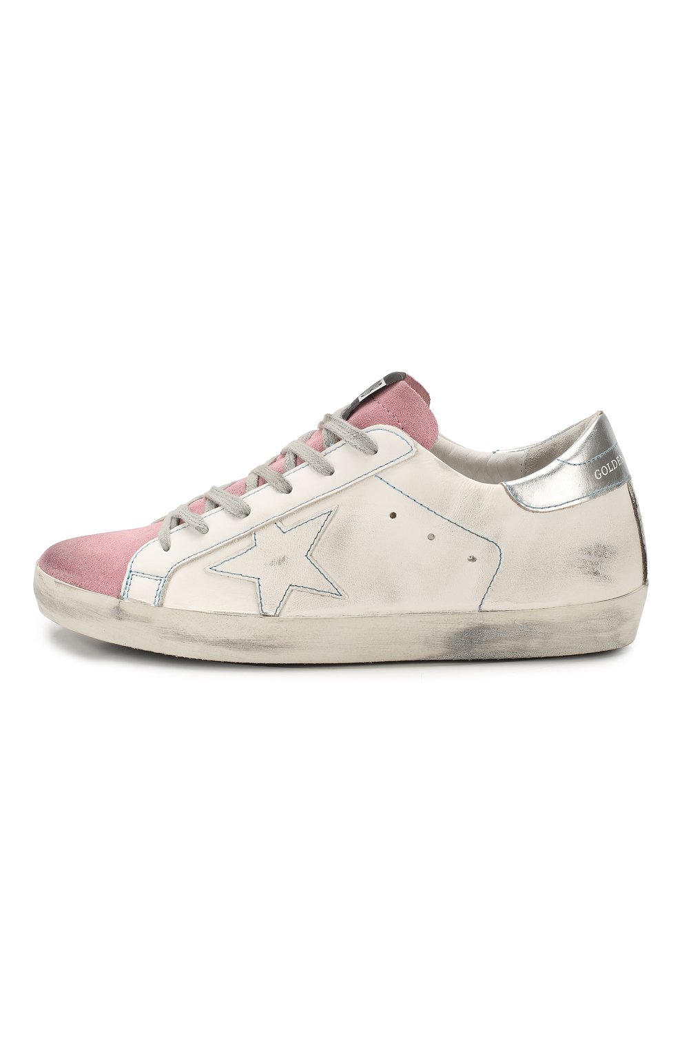 Кожаные кеды superstar GOLDEN GOOSE DELUXE BRAND, арт. G36WS590.S57, фото 3