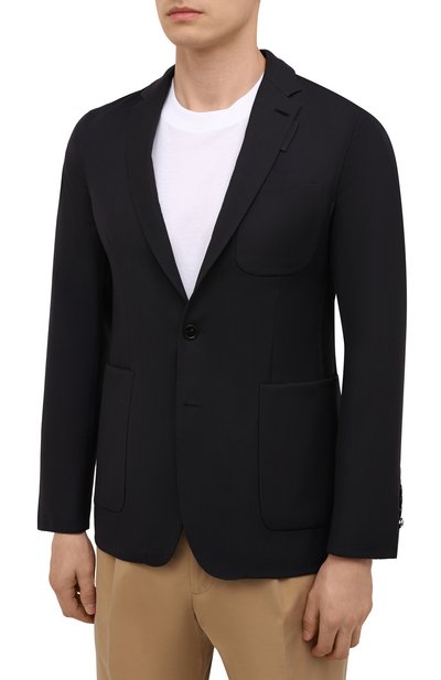 Шерстяной пиджак BURBERRY, арт. 8042295, фото 3