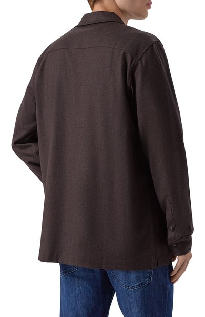 Шерстяная рубашка CAPOBIANCO, арт. 19M501.FL00., фото 4