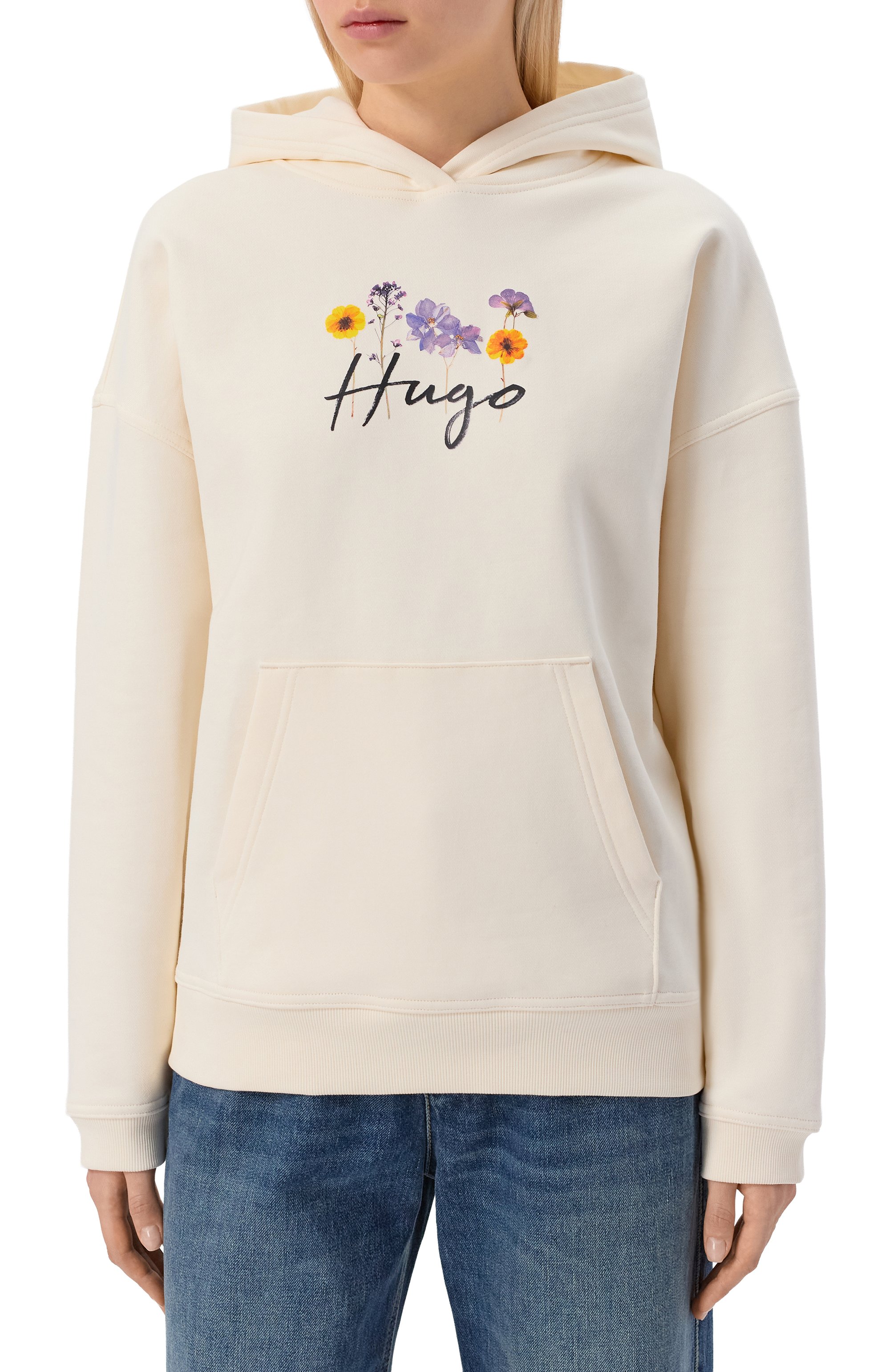Хлопковое худи HUGO, арт. 50555814, фото 3