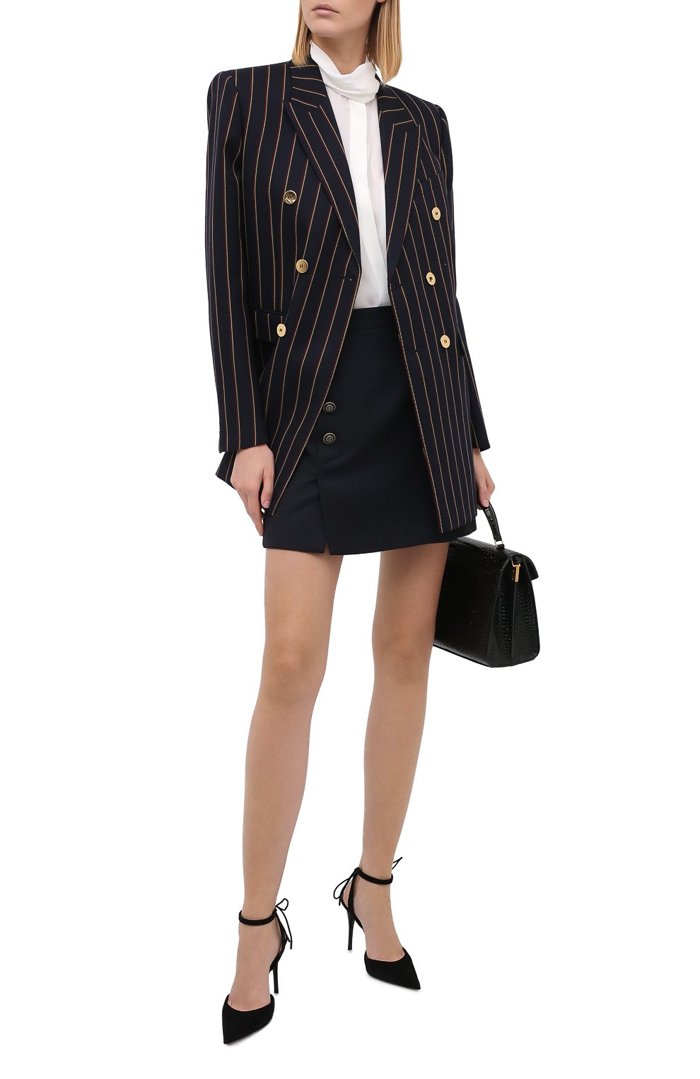 Шерстяная юбка SAINT LAURENT, арт. 625253/Y221W, фото 3