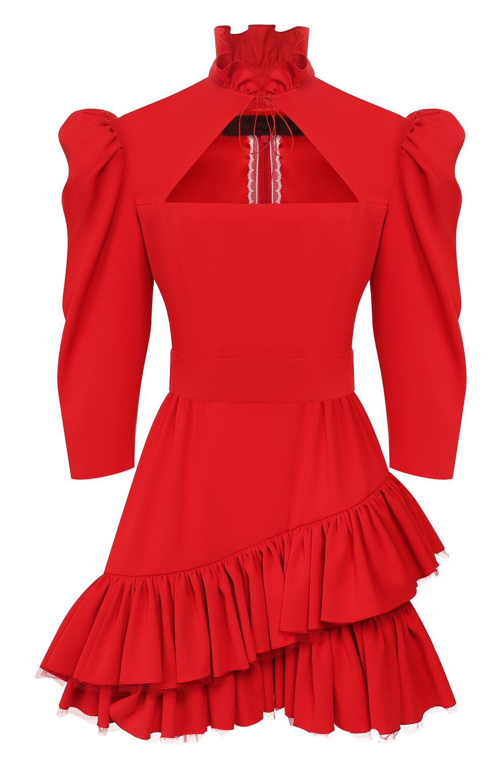 Мини-платье ULYANA SERGEENKO красного цвета по цене 210000 руб., арт. ABC003FW19P (1123т19), фото 1 Мини-платье ULYANA SERGEENKO, арт. ABC003FW19P (1123т19), фото 1