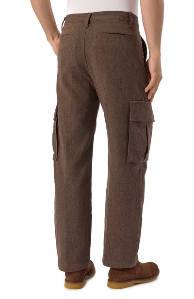 Брюки-карго из шерсти и хлопка HUGO, арт. 50541398, фото 4