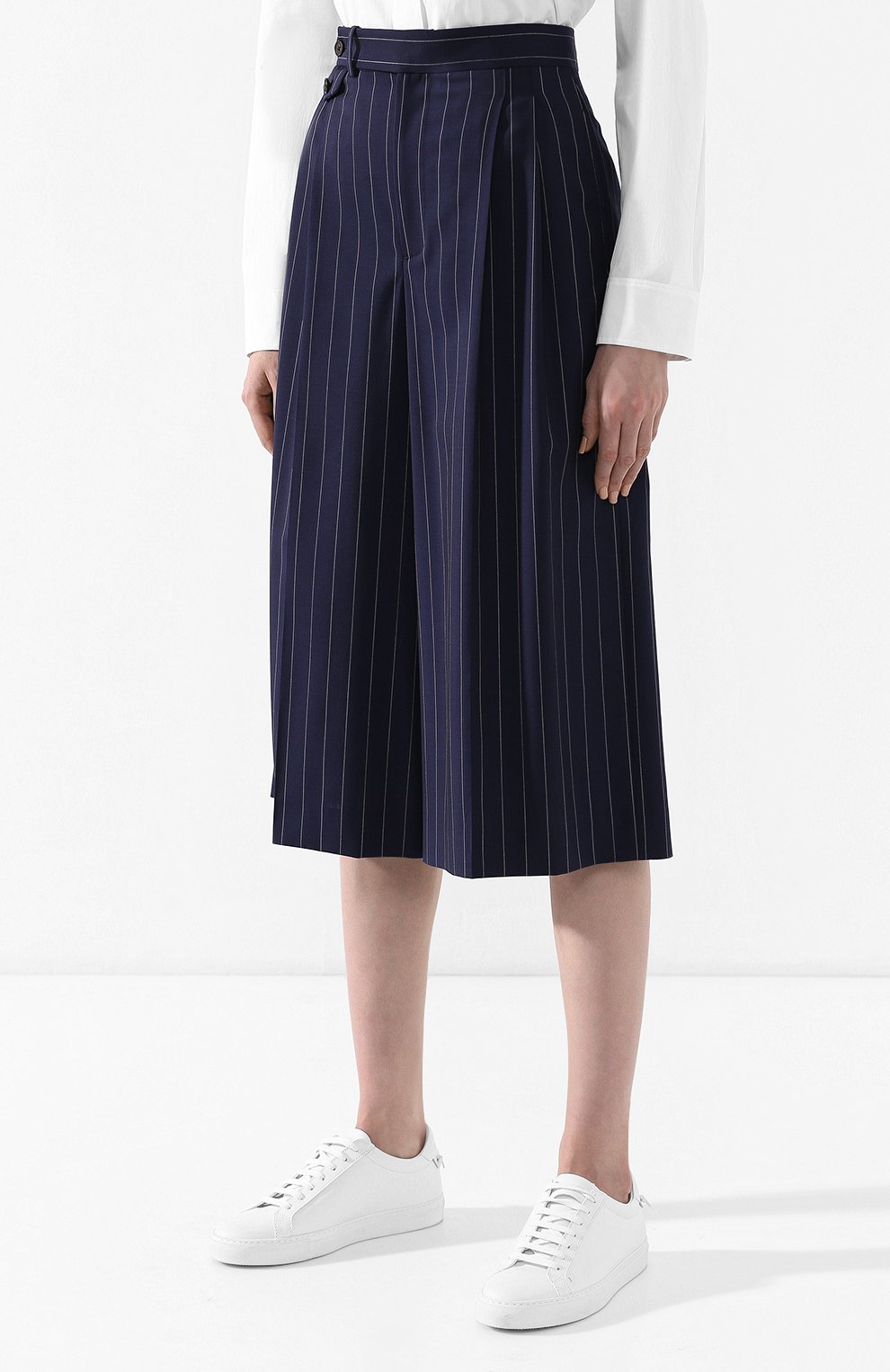 Шерстяные брюки POLO RALPH LAUREN темно-синего цвета по цене 33800 руб., арт. 211733430, фото 3 Шерстяные брюки POLO RALPH LAUREN, арт. 211733430, фото 3