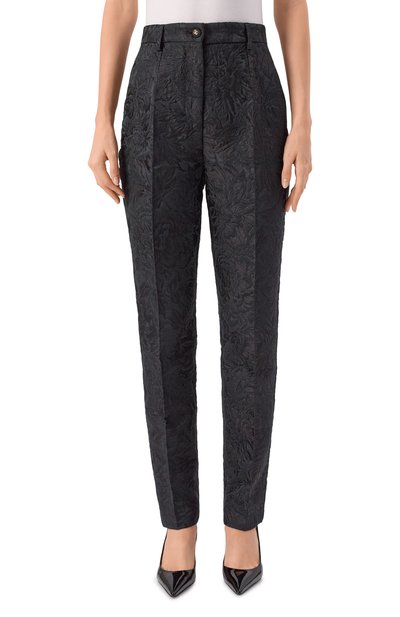 Брюки из хлопка и шелка DOLCE & GABBANA, арт. FTAM2T/HJMQ0, фото 3
