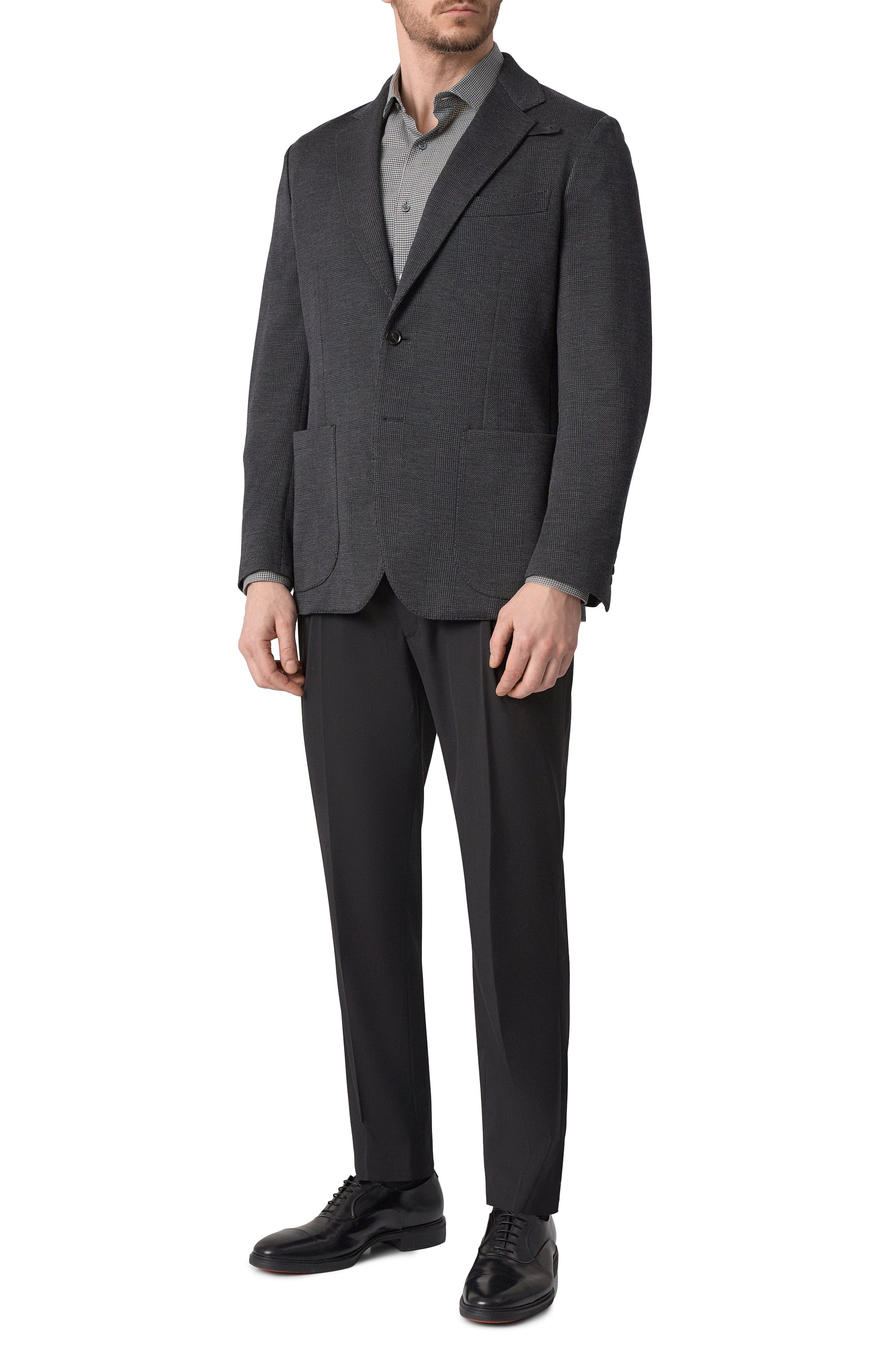 Рубашка из хлопка и кашемира ZEGNA, арт. SRF5/UEX45A8, фото 2