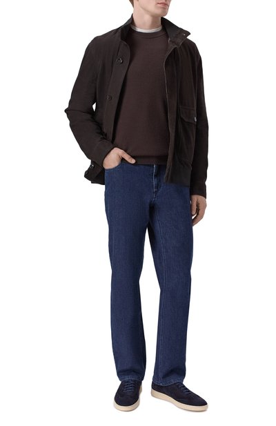 Замшевые кеды KITON, арт. USSA415N01279, фото 2