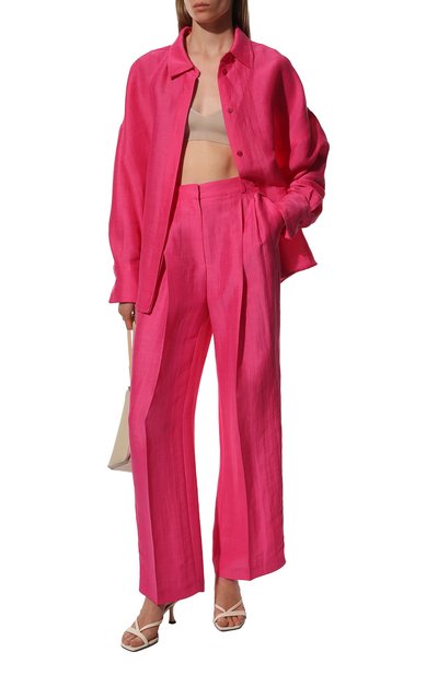 Брюки изо льна и вискозы BOSS, арт. 50469251, фото 2