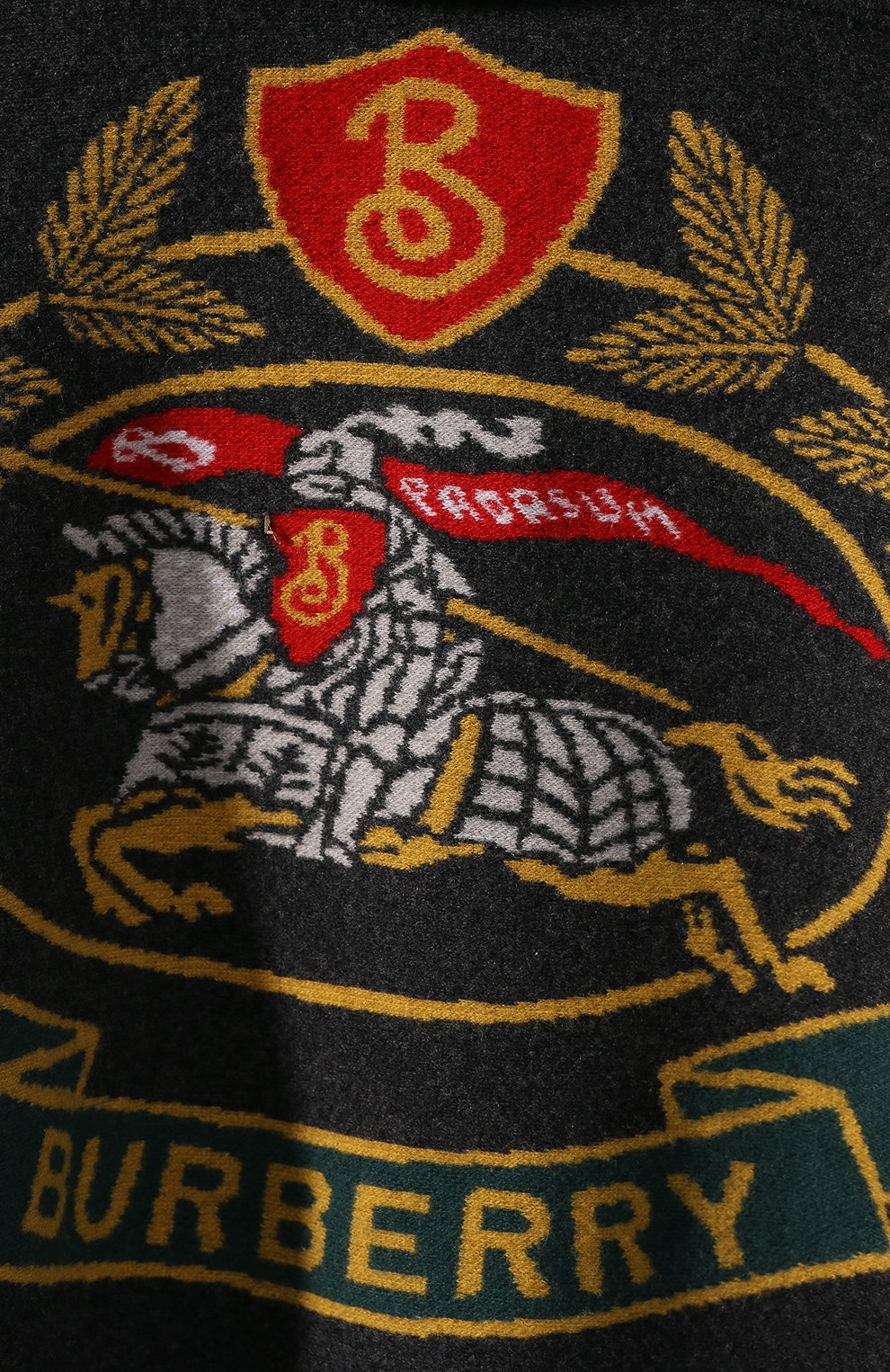 Шерстяное пончо BURBERRY темно-серого цвета по цене 199500 руб., арт. 4078522, фото 5 Шерстяное пончо BURBERRY, арт. 4078522, фото 5