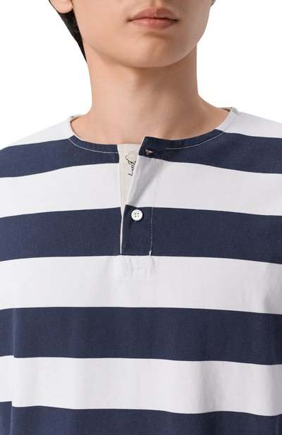Хлопковый лонгслив JACQUEMUS синего цвета по цене 42450 руб., арт. 26ETSM00594/AJ00045, фото 5 Хлопковый лонгслив JACQUEMUS, арт. 26ETSM00594/AJ00045, фото 5