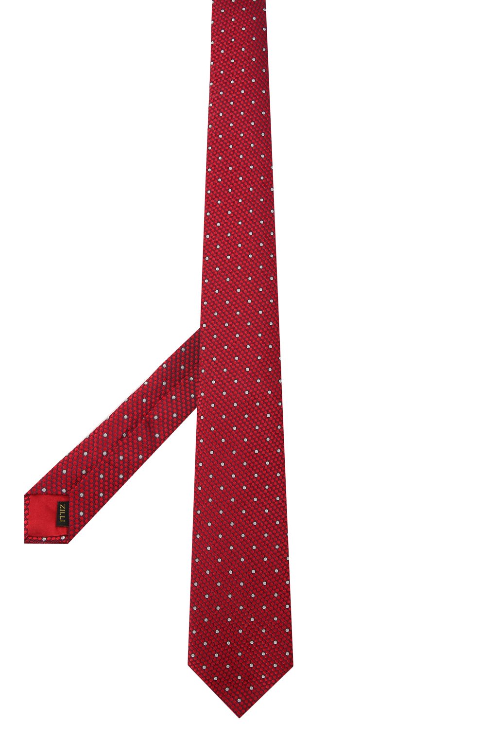Шелковый галстук ZILLI красного цвета по цене 27300 руб., арт. 53053/TIE, фото 3 Шелковый галстук ZILLI, арт. 53053/TIE, фото 3