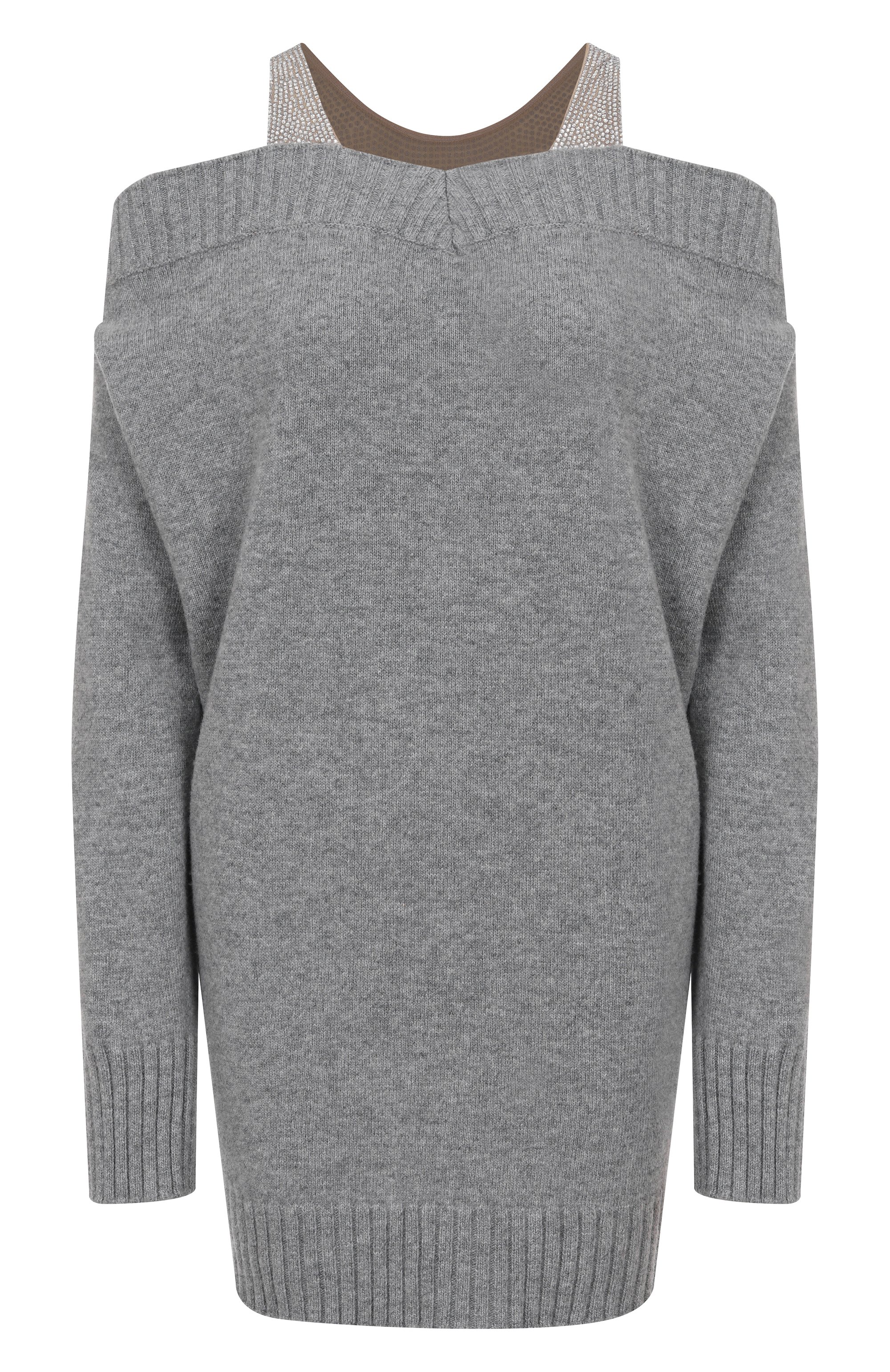 Шерстяное платье с отделкой стразами GIUSEPPE DI MORABITO, арт. 05FWKND357 05358, фото 1