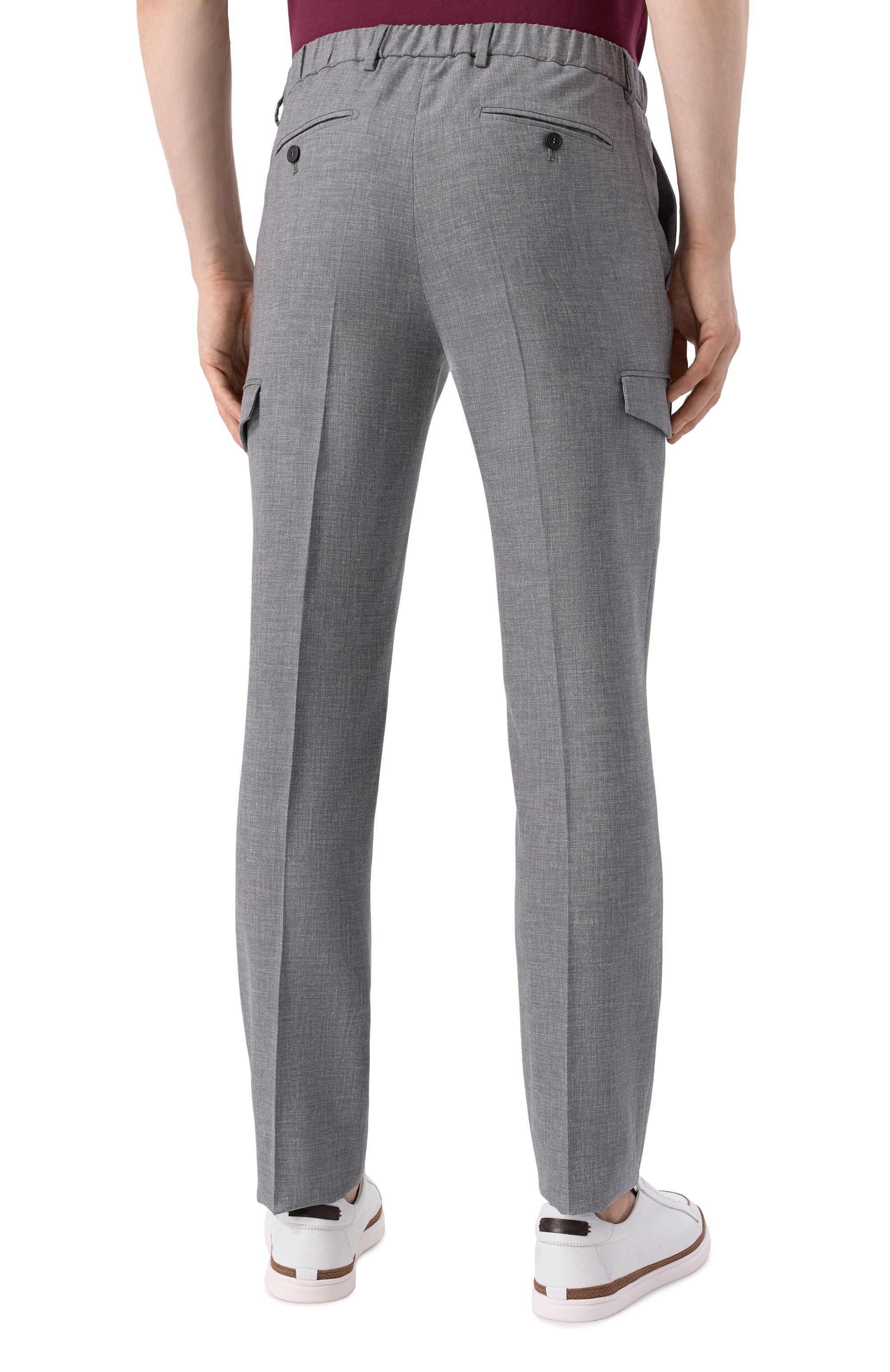 Шерстяные брюки-карго STEFANO RICCI, арт. M1T5100221/W0012Q, фото 4