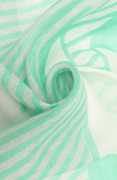 Льняная шаль GIORGIO ARMANI зеленого цвета по цене 49950 руб., арт. GW000095/AF10161, фото 3 Льняная шаль GIORGIO ARMANI, арт. GW000095/AF10161, фото 3