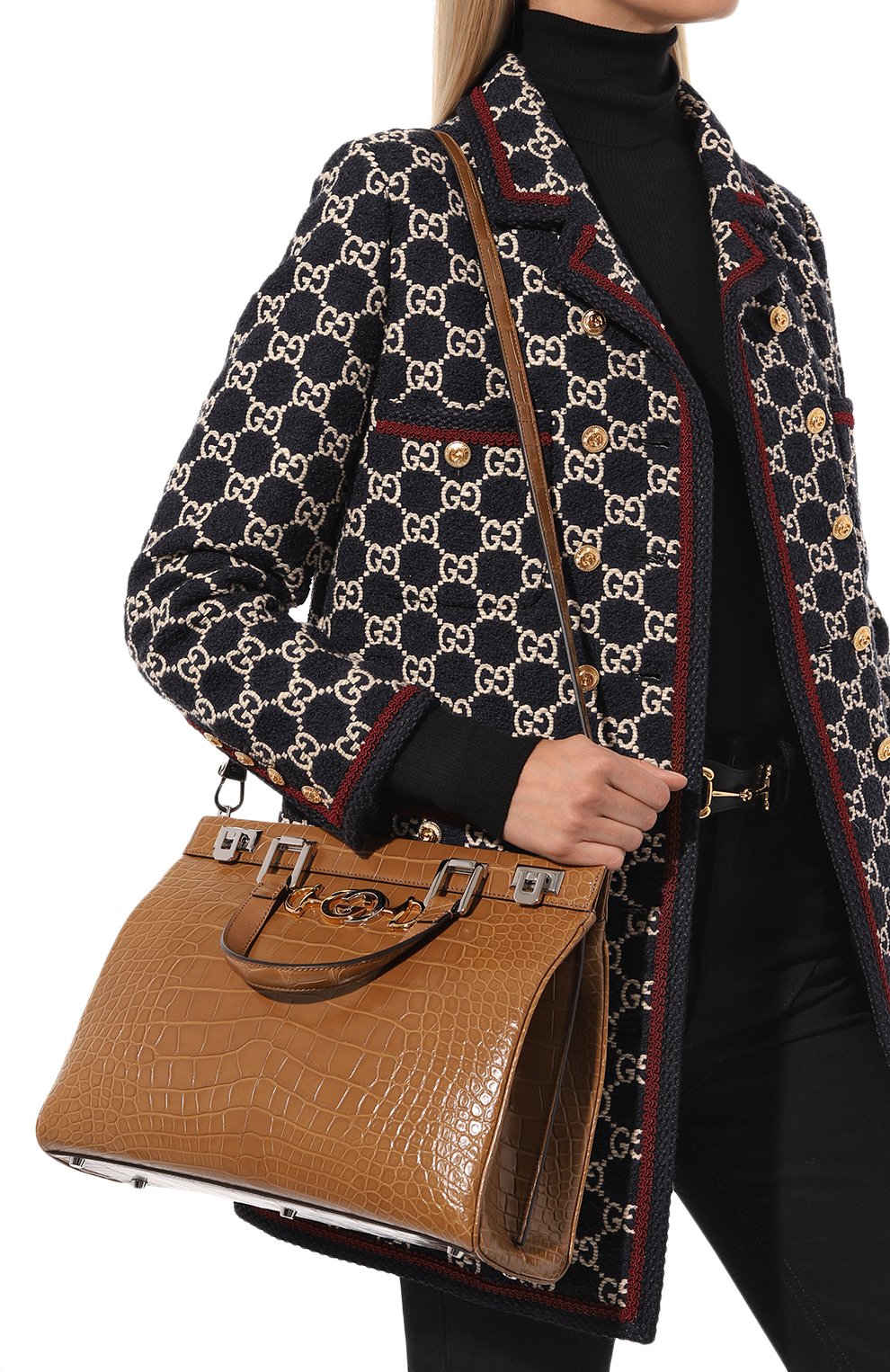 Сумка zumi из кожи аллигатора GUCCI, арт. 564714 EV40X, фото 2