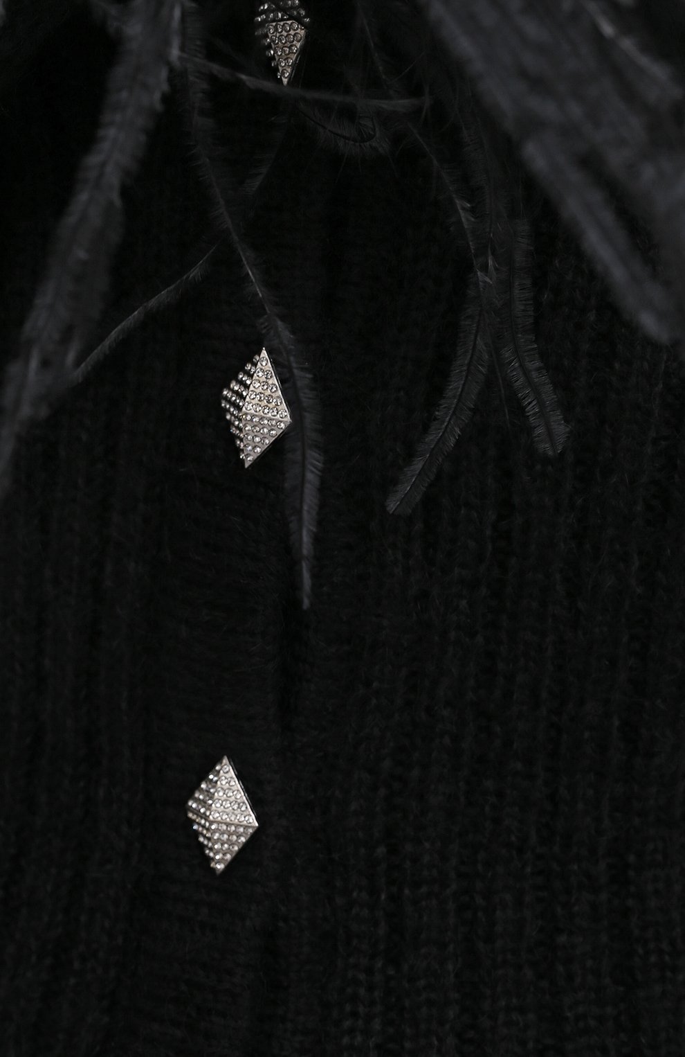 Кардиган с отделкой перьями GIUSEPPE DI MORABITO, арт. FW21116KN-156, фото 5