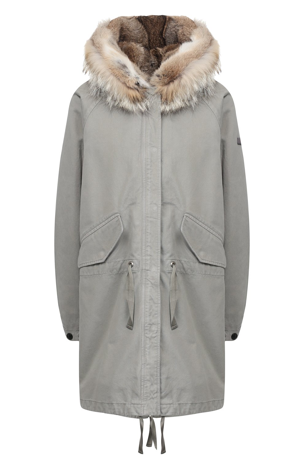 Парка с меховой подкладкой LEMPELIUS серого цвета по цене 174500 руб., арт. 6000/279RC, фото 1 Парка с меховой подкладкой LEMPELIUS, арт. 6000/279RC, фото 1