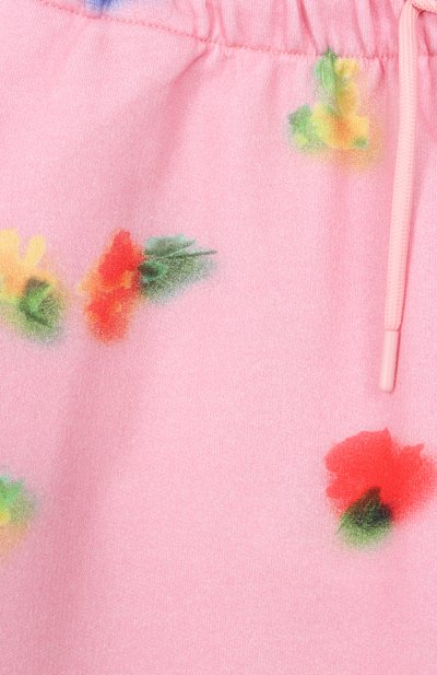 Хлопковые джоггеры MSGM KIDS розового цвета по цене 13200 руб., арт. S6MSJGFP282, фото 3 Хлопковые джоггеры MSGM KIDS, арт. S6MSJGFP282, фото 3