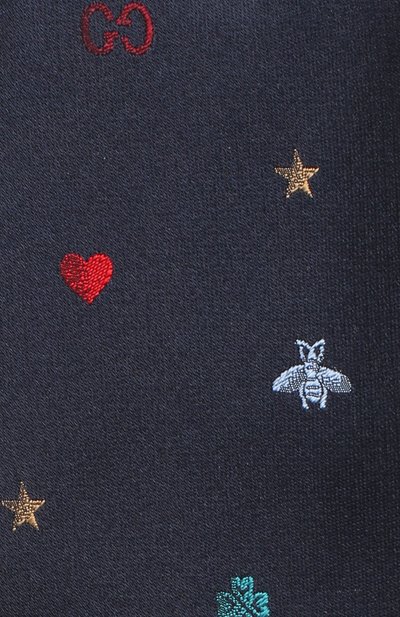 Шелковый галстук GUCCI синего цвета по цене 16600 руб., арт. 571819/4E002, фото 3 Шелковый галстук GUCCI, арт. 571819/4E002, фото 3