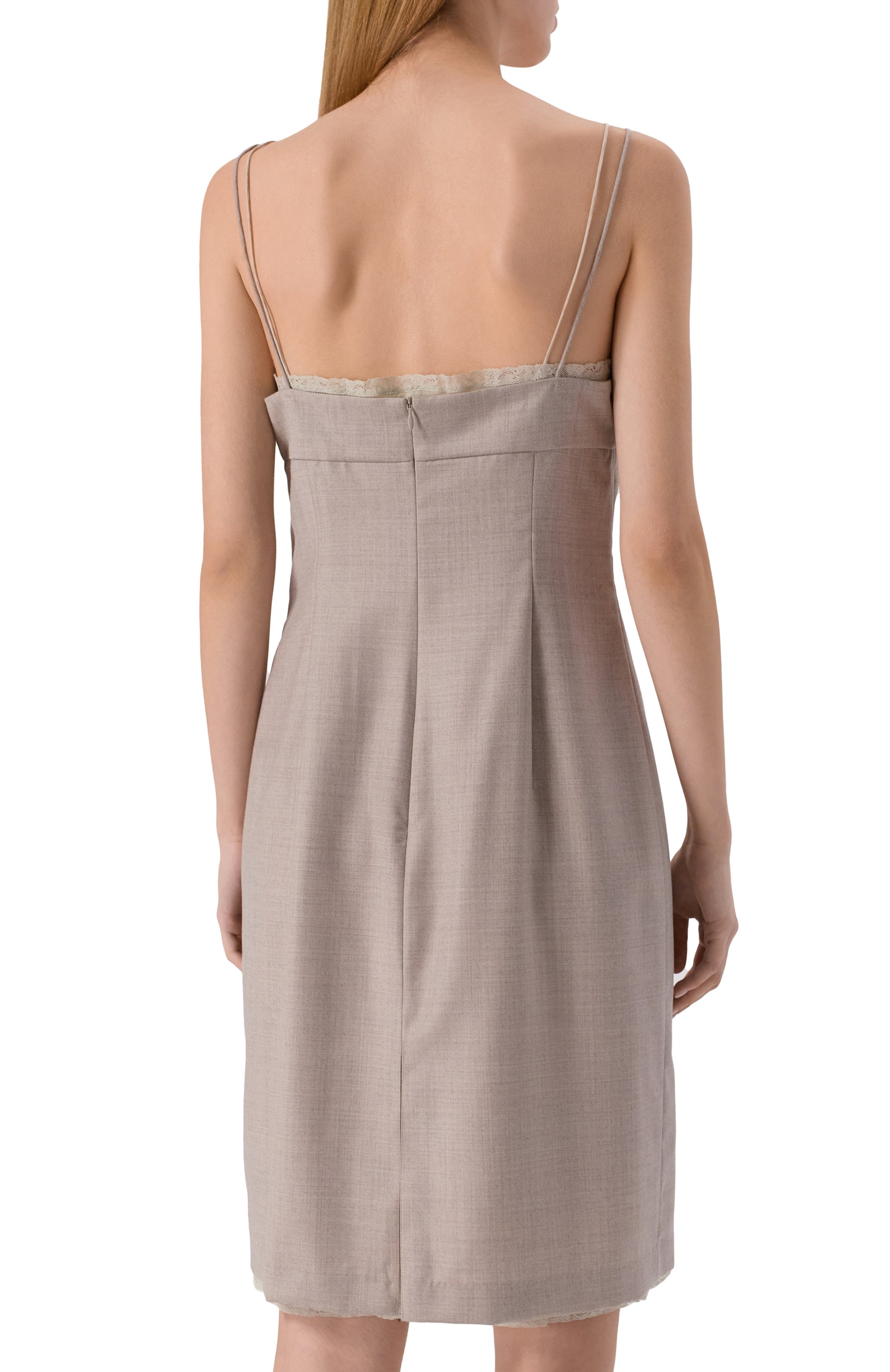 Шерстяное платье 12 STOREEZ бежевого цвета по цене 29000 руб., арт. 132840, фото 4 Шерстяное платье 12 STOREEZ, арт. 132840, фото 4