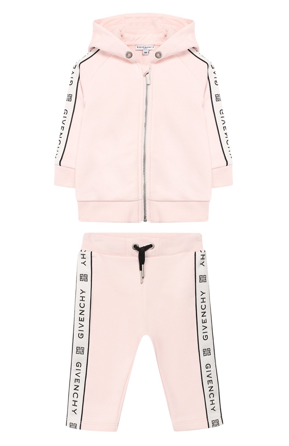 Комплект из хлопкового кардигана и брюк GIVENCHY, арт. H08016/6M-18M, фото 1