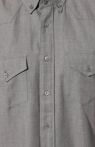 Рубашка из хлопка и кашемира ZILLI, арт. REGC02ZS04050ZS001649, фото 5