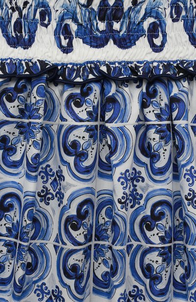 Хлопковое боди DOLCE & GABBANA синего цвета по цене 23850 руб., арт. L21084/G7EX8, фото 3 Хлопковое боди DOLCE & GABBANA, арт. L21084/G7EX8, фото 3