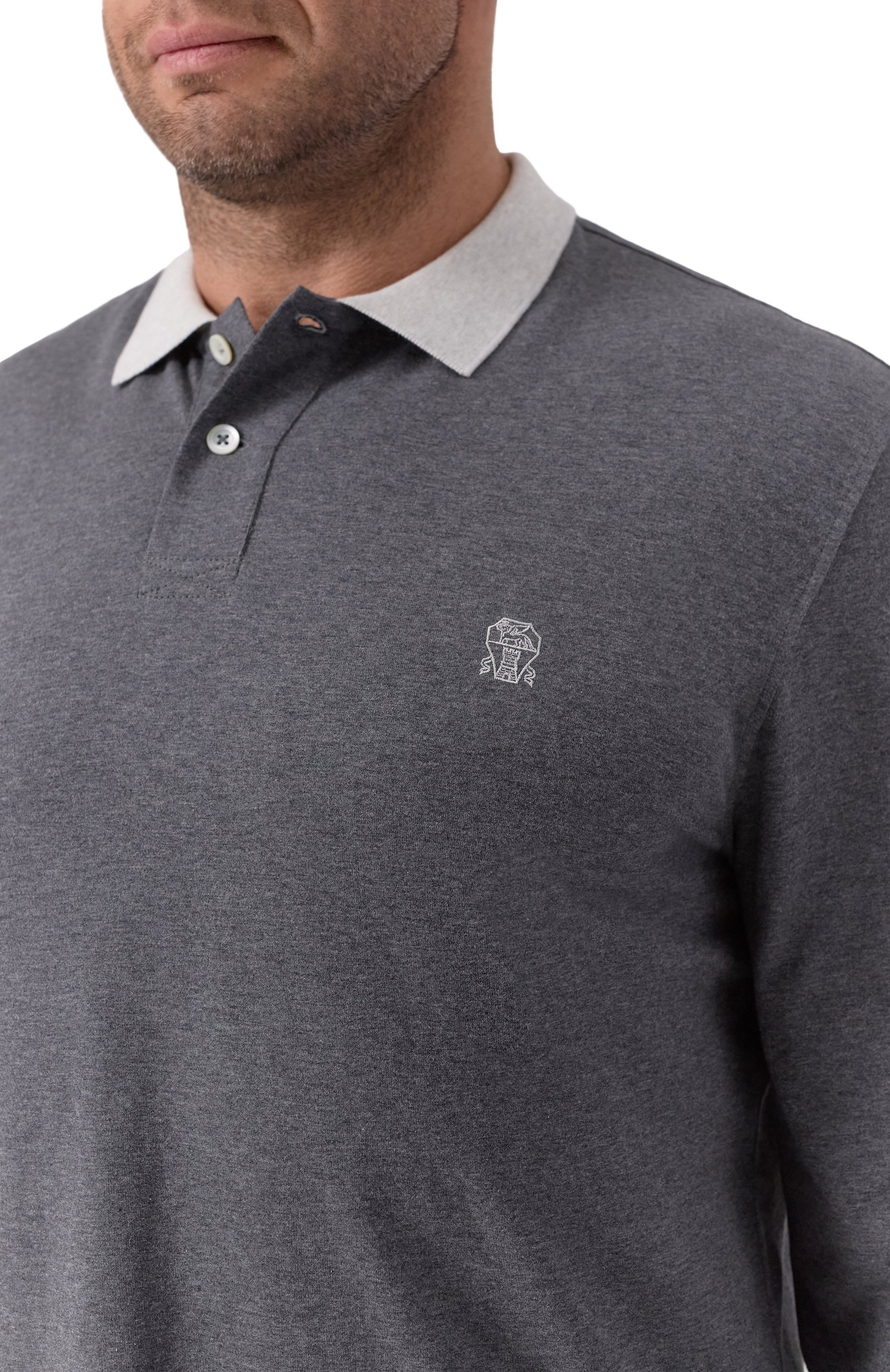 Хлопковое поло BRUNELLO CUCINELLI, арт. M0B138791W, фото 5