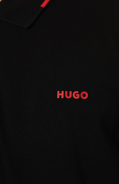 Хлопковое поло HUGO, арт. 50467344, фото 5